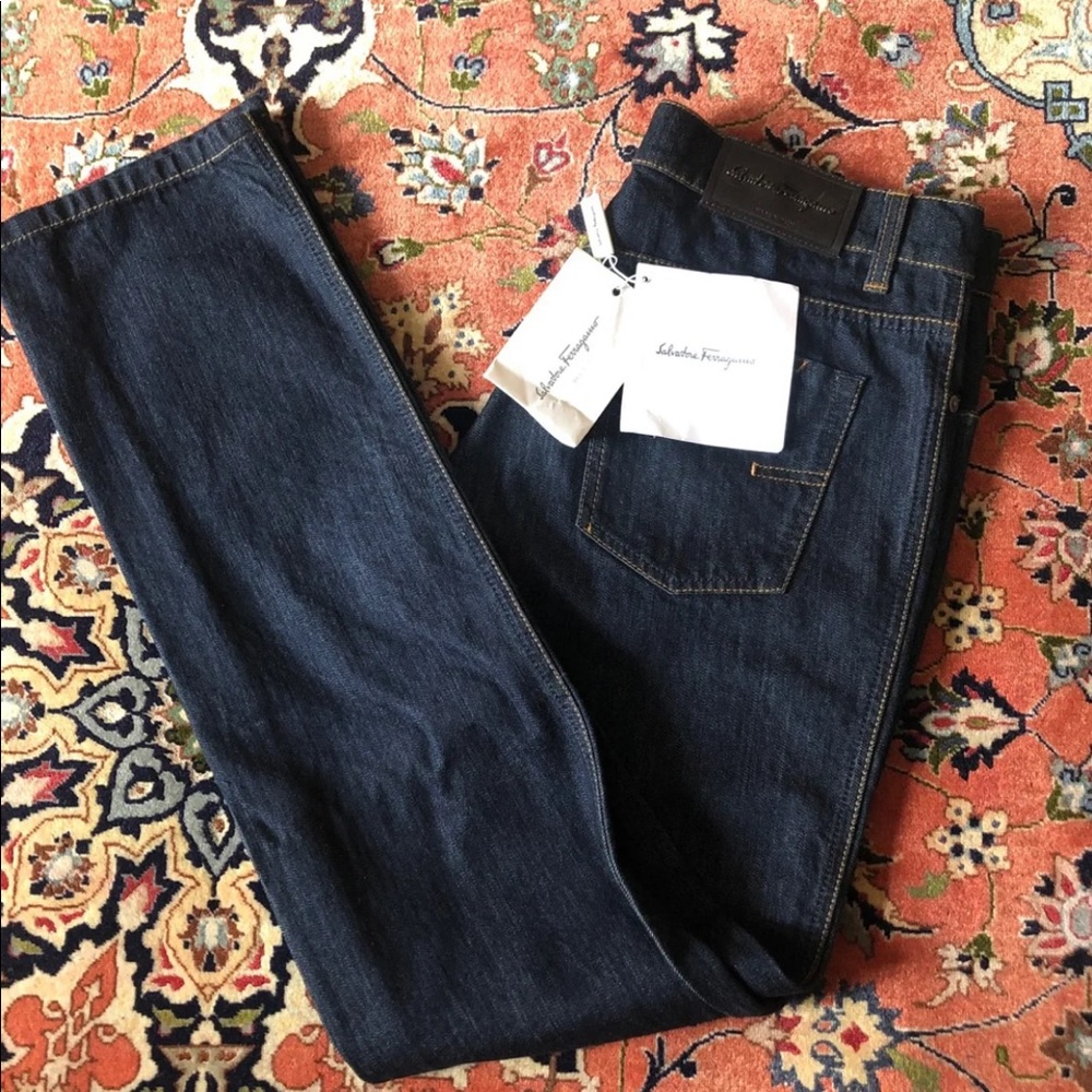 Men’s Salvatore Ferragamo Navy Jeans